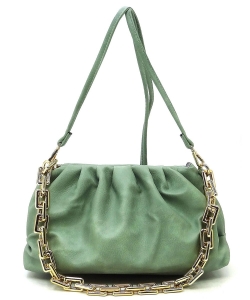 Fashion Chain Crossbody Bag Satchel LHU419 GREEN